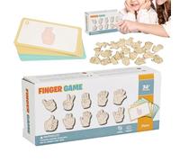 Memory Matching Game, Hand Gesture Cards, Brain Game with Learning Activities, Educational Toy with Interactive Design, Cognitive Play Tool for Children Girls Home Nursery Party Family