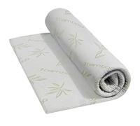 Memory Mattress Pad Topper with Soft Bamboo Cover, Cooling Skin-Friendly Mattress Topper With Antibacterial Anti Allergy Mattress Topper (Double (135cm x 190cm + 2.5cm))