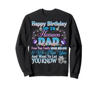 Memory of My Father in Heaven Angel, Heavenly Birthday Dad Sweatshirt
