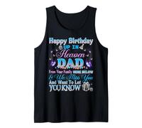 Memory of My Father in Heaven Angel, Heavenly Birthday Dad Tank Top