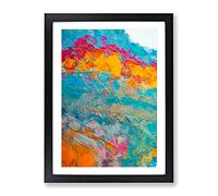 Memory Of The Light Abstract Framed Print | A4 Black Framed Wall Art | Ready to Hang | Abstract Fantasy Picture | Living Room Bedroom Lounge Office