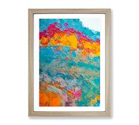 Memory Of The Light Abstract Framed Print | A4 Oak Framed Wall Art | Ready to Hang | Abstract Fantasy Picture | Living Room Bedroom Lounge Office