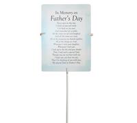 Memory on Father's Day Waterproof Graveside Memorial Card and Weatherproof 30cm Card Holder