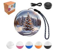 Memory Orb,3d Crystal Ball Video Player-Personalized Uploadable Videos & Photos Gift For Couples Anniversary Birthday Christmas 2.7" Wifi (blue,Standard model)