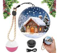 Memory Orb Christmas Ornament, Video Christmas Ball, 2026 New Personalized 3D Ultrasound Video Orb Memory Sphere Lamp, for Wedding Valentine's Day Christmas Birthday,Pink,WIFI