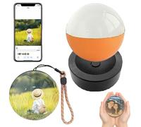 Memory Orb Custom Video Sphere, 2026 New Upgrade - Hang All Your Memories, Christmas Ornament,Support for iOS ＆Android,Upload Videos and Photos Via WiFi(Orange)