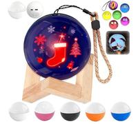 Memory Orb Custom Video Sphere, Upgraded 2.7" Crystal Ball Video Player Memory Orb Lamp, Personalized Uploadable Videos & Photos Video Gift (White)