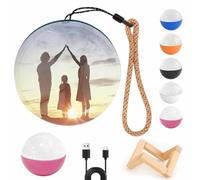 Memory Orb Lamp, 2.7'' Crystal Ball Video Player Supports WiFi, 3D Memory Orb Ball Digital Display Memory Sphere Lamp, Uploadable Videos & Photos, DIY Gift for Anniversary Birthday,Pink