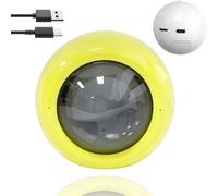 Memory Orb Lamp, Memory Orb Ball 2.7 Inch Crystal Video Sphere Player, Personalized Uploadable Videos & Photos 3D Video Crystal Ball, 3D Ultrasound Crystal Ball Digital Photo Album Yellow