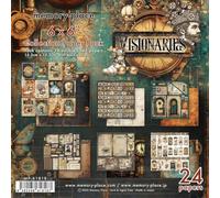 Memory Place 6x6 Paper - 24 Double Sided Cardstock Sheets for Scrapbooking, Cardmaking, and Crafts - 80lb, Visionaries