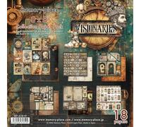 Memory Place 8x8 Paper - 18 Double Sided Cardstock Sheets for Scrapbooking, Cardmaking, and Crafts - 80lb, Visionaries