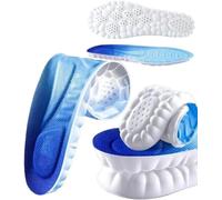 Memory Soft Foam Insoles, 4D Cloud Technology Replacement Soul Insoles, Fasciitis & Arch Support Comfort Trainer Shoes Insoles for Men/Women for Sports Shoes,Trainers,Sneakers,Work Boots (Medium)