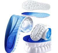 Memory Soft Foam Insoles, 4D Cloud Technology Replacement Soul Insoles, Fasciitis & Arch Support Comfort Trainer Shoes Insoles for Men/Women for Sports Shoes,Trainers,Sneakers,Work Boots (Medium)