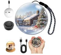 Memory Sphere, 2.76" Memory Orb Supports Video Player, Digital Crystal Ball Ornament with Photo & Video Sphere Lamp with Sound, for Couples Friend Valentine's Day Birthday Anniversary