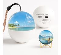 Memory Sphere - Crystal Ball Video Player with Customisable Video Display - Interactive Memory Ball - Digital 3D Crystal Ball with Display - Ideal Memory Sphere Lamp - Video Crystal Ball Bauble