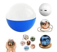 Memory Sphere, Memory Orb, Crystal Ball Video Player, Personalized 3d Ultrasound Ball, Ultrasound Crystal Ball Digital Photo Album For Family Moments, Couples, Pets (Blue)