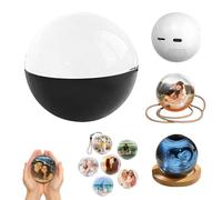 Memory Sphere, Memory Orb, Crystal Ball Video Player, Personalized 3d Ultrasound Ball, Ultrasound Crystal Ball Digital Photo Album For Family Moments, Couples, Pets (Black)
