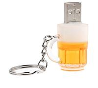 Memory Stick Cute Portable Pen Drives Flash Drive Beer Keychain Style USB Flash Disk Memory with 4GB Data Storage Drive Flash Pen Disk