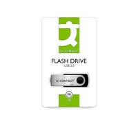 Memory Stick Q-CONNECT USB 16GB / Computer Accessories/Type-Capacity 16 GB/Kind-USB 2.0 / Material-Plastic/Colour-Silver/black/Size-16GB