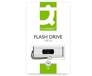 Memory Stick Q-CONNECT USB 3 0 16GB / Computer Accessories/Type-Capacity 16 GB/Kind-USB 3.0 / Material-Plastic/Colour-Silver/black/Size-16GB