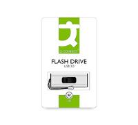 Q-Connect Silver/Black USB 3.0 Slider 32Gb Flash Drive 43202005 KF16370 KF16370