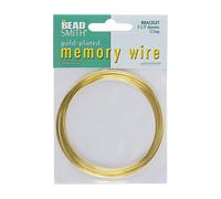 Memory Wire Gold Plated 2.5" Dia. Bracelet 12 Turns