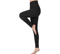 Memoryee High Waisted Leggings for Women, Buttery Soft Tummy Control Stretchy Opaque Yoga Pants, Workout Running Leggings Plus Size/#1 Pack/Black/S-M