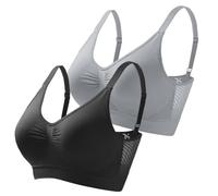 Memoryee Sports Bras Women High Impact Plus Size for Large Breasts Ladies Padded Wireless Seamless Push Up Multipack Crop Top Bralette with Adjustable Straps for Yoga Running Dance