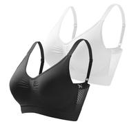 Memoryee Sports Bras Women High Impact Plus Size for Large Breasts Ladies Padded Wireless Seamless Push Up Multipack Crop Top Bralette with Adjustable Straps for Yoga Running Dance