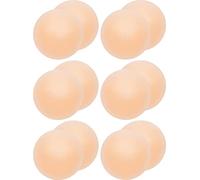 Memoryee Ultra Thin Women's Nipple Covers Invisible Pasties Reusable Adhesive Silicone Cover/6 Pairs Round