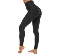 Memoryee Women's Honeycomb Waffle Leggings Ruched Butt Lift High Waisted Chic Sport Tummy Control Plus Size Workout Gym Yoga Stretchy Pants/Black-Style8-11/XL