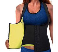 Memoryee Women's Sauna Vest Neoprene Corset Waist Trainer Body Shaper Tummy Control Cincher Sports Fitness Vest/Black/S
