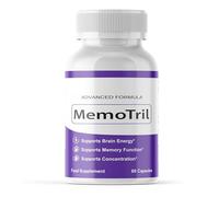MemoTril Advanced Formula Capsules - Brain Energy, Memory & Concentration Support - Vitamins B1, B6, B12 & Alpha Lipoic Acid - 60 Capsules - Food Supplement