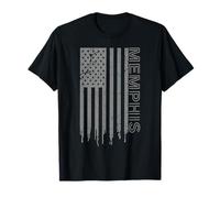 Memphis American Flag Patriotic USA State Memphis T-Shirt