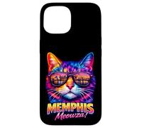 Memphis Cat | Trendy Cool Colorful Kitten Sunglasses Lover Case for iPhone 15