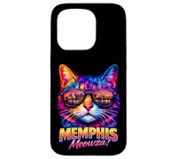 Memphis Cat | Trendy Cool Colorful Kitten Sunglasses Lover Case for iPhone 15 Pro