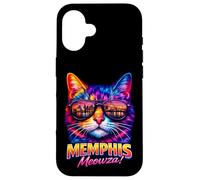 Memphis Cat | Trendy Cool Colorful Kitten Sunglasses Lover Case for iPhone 16
