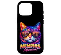 Memphis Cat | Trendy Cool Colorful Kitten Sunglasses Lover Case for iPhone 16 Pro