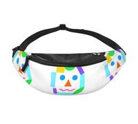 Memphis Face Fanny Pack- Waist Bag for Travel Running Hands Free