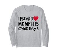 Memphis Game Days Funny Locals Freak'n Love Memphis Long Sleeve T-Shirt