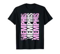 Memphis Home City Pride Pink Grunge Memphis T-Shirt