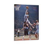 Memphis Ja Morant Dunking on Kevin Love Poster Decorative Painting Canvas Wall Posters And Art Picture Print Modern Family Bedroom Decor Posters 08x12inch(20x30cm)