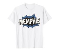Memphis Retro City Hype Vintage Comic Memphis T-Shirt