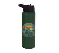 Memphis Skyline Retro Sunset Vibes Stainless Steel Insulated Water Bottle