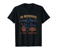 Memphis Soul Food Love Language City Pride Design T-Shirt