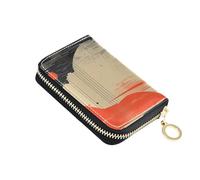 Memphis Style Alena Aenami leather small card wallet with Cion Purse RFID Blocking mens credit card holder with zipper