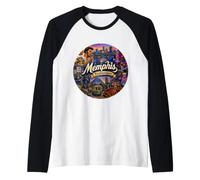 Memphis Tennessee USA TN m Mississippi River, Peabody Raglan Baseball Tee