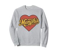 Memphis Throwback Vintage Heart Nostalgic City Sweatshirt