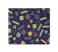 Memphis Triangles Squares Rectangles Classic Mens Wallet Slim Leather Card Holder Bifold Wallets Front Pocket