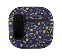 Memphis Triangles Squares Rectangles Slim Compatible with Airpods 4 Case Protective Hard Cover Skin
